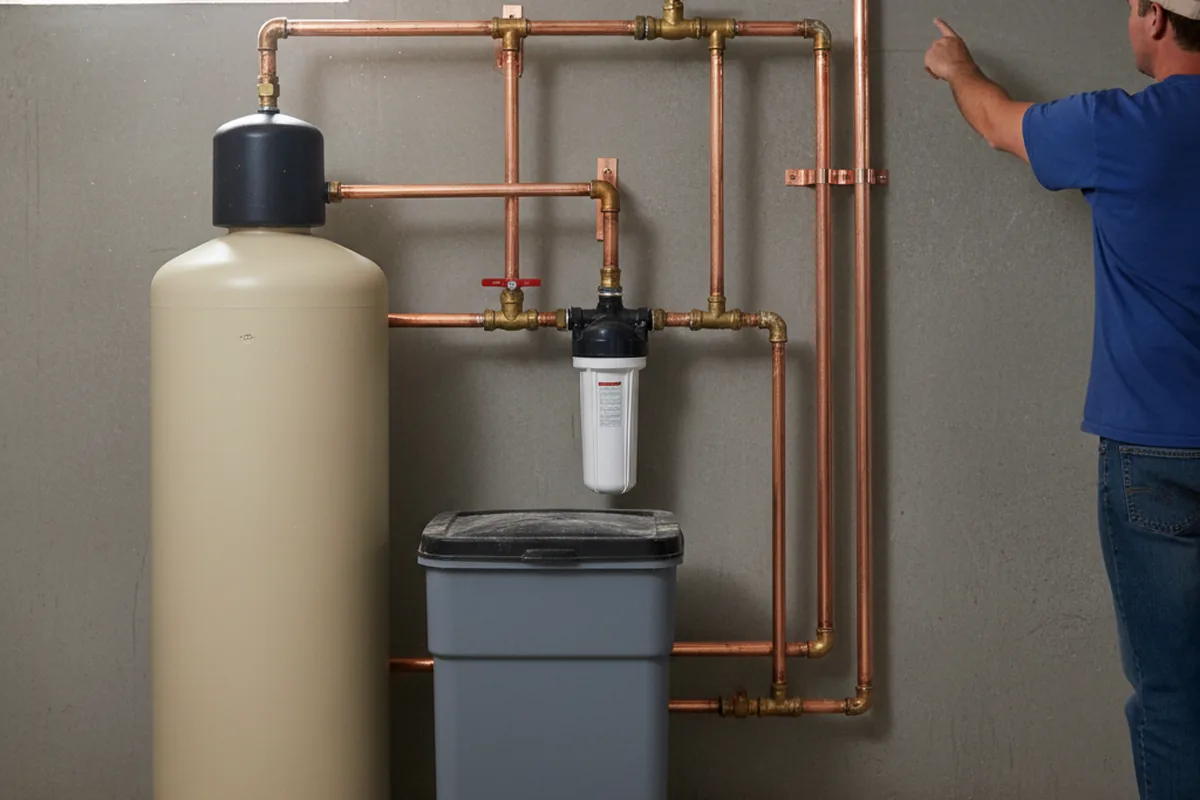 Whole-house water treatment system installed in Boron